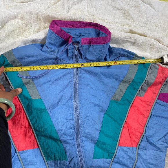 80s Vintage Kids Jacket Sz 14 (can fit XS women's frame) | Parachute Material - Picture 9 of 11